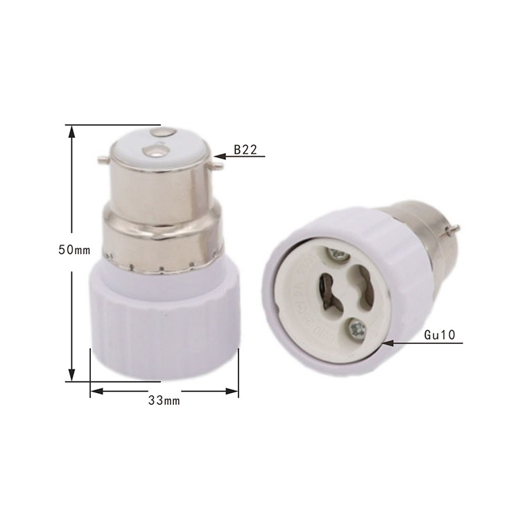 Factory Direct B22 to GU10/GU10 to B22/Bayonet Lamp Holder/GU10 Aging Lamp Holder