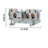 PT4-TWIN 1 in 2 out push button replace phoenix NS35 din rail terminal block CE certification