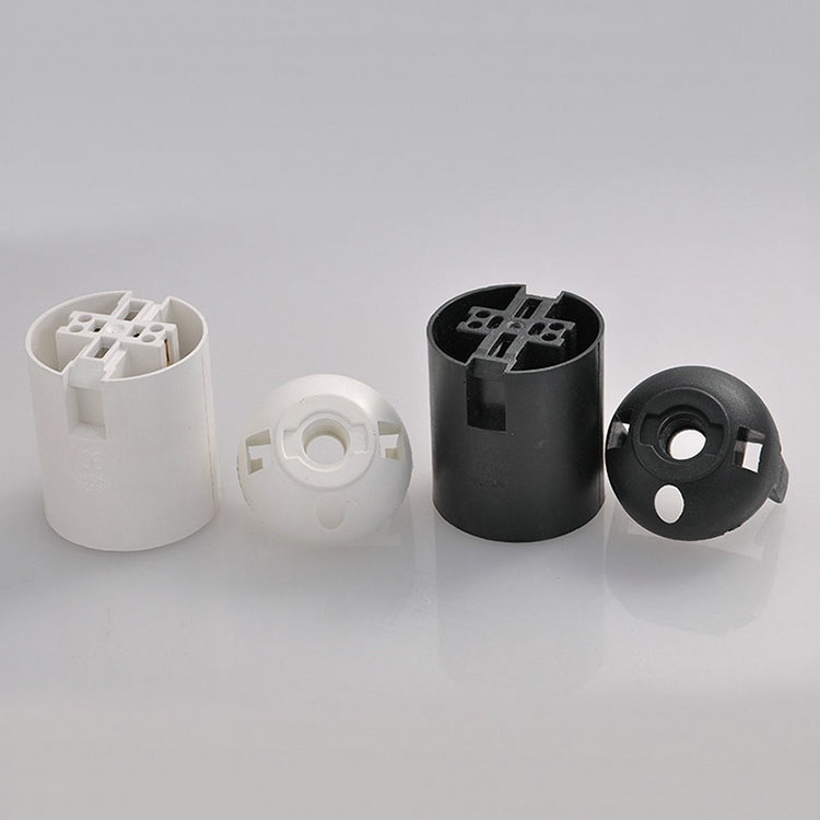 Manufacturers Supply Wholesale E27 Card Type Light Body Lightholder Plastic E27 Lamp Holder Led Screw Lamp Socket