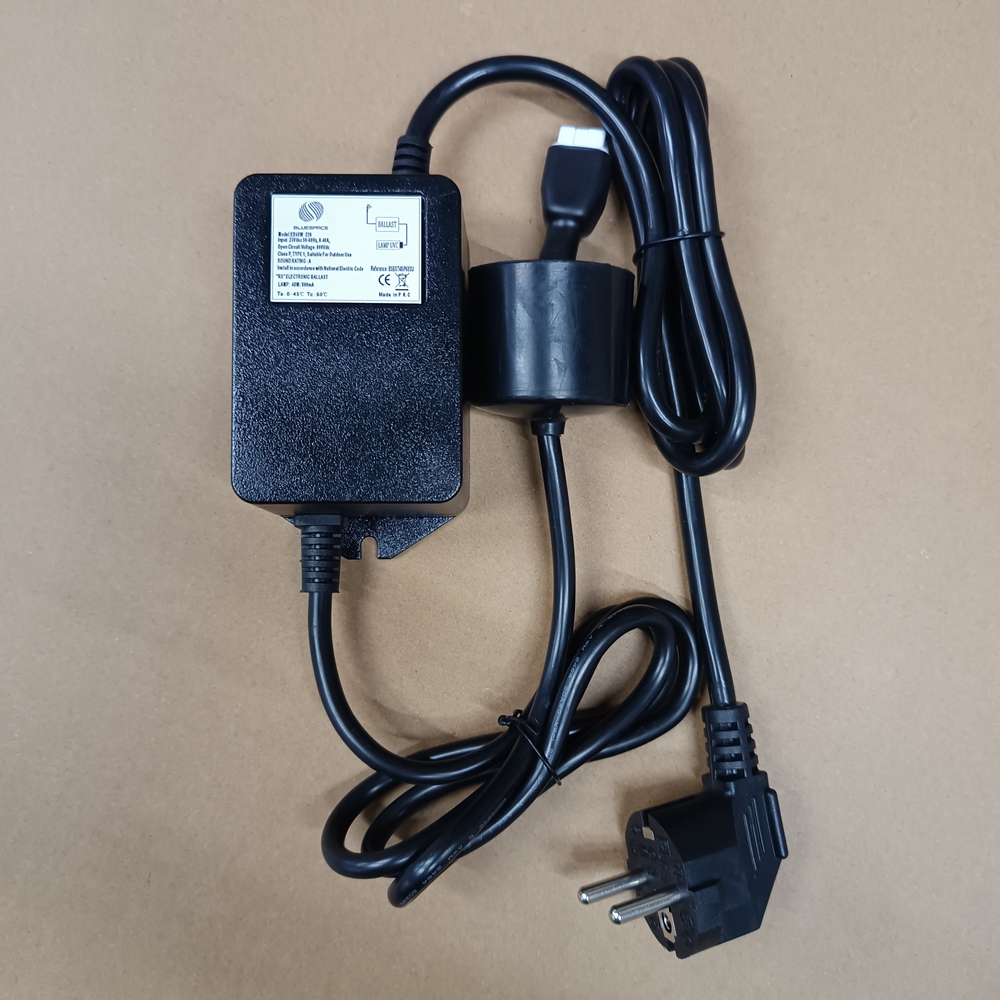 48W Waterproof IP68 Uv Germicidal Lamp Ballast 230V 50Hz with Connector 4pin EU Plug Uvc Ballast 