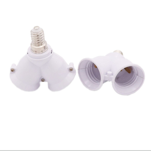 E14 to E27 Conversion Lamp Holder, One to Two Lamp Holders, E27 Double-head Extended Lamp Holder