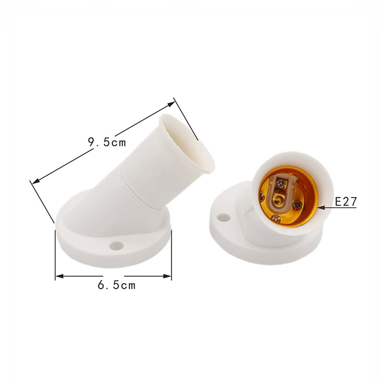 E27 Screw Lamp Holder Flat-mounted Lamp Holder Energy-saving Lamp Holder