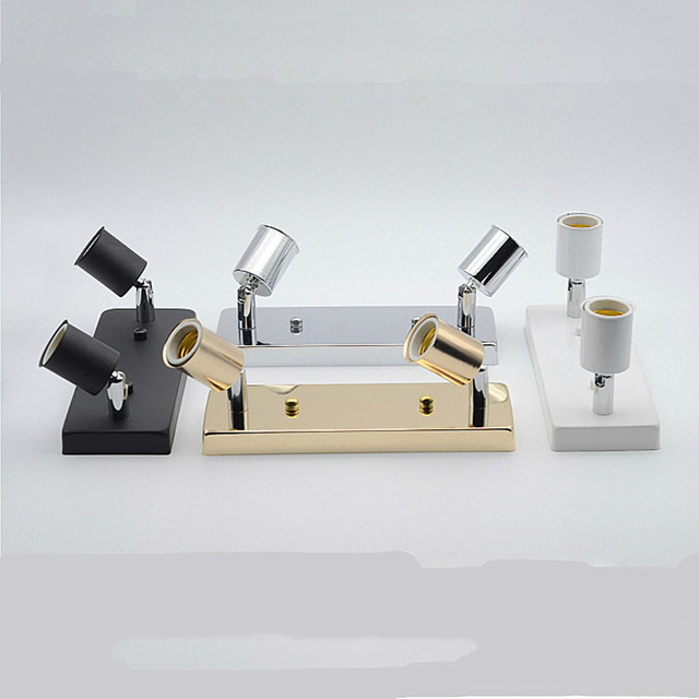 E27 Steering Hose Universal Lamp Holder Long Plate Ceiling Lamp Holder Clothing Restaurant bar Aisle Lighting Lamp Accessories