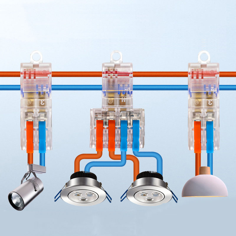 DF-T22 and DF-T24 T-type main line non stripping quick connection terminals for no breaking wire splitters wire connector