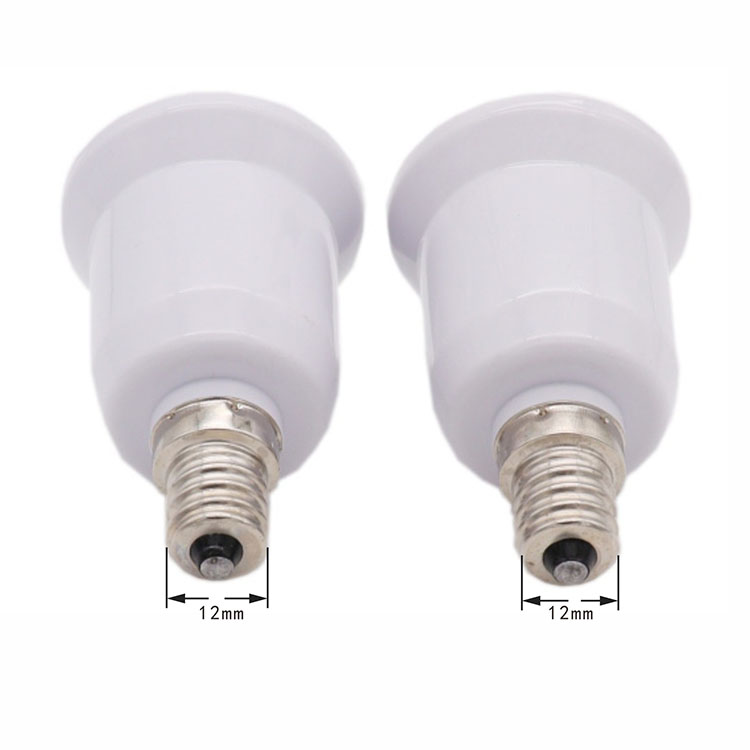 Factory Direct Sale E12 to E27 E12-e27 Led Lamp Holder Conversion Lamp Holder Adapter Extension Lamp Holder