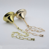 Candle Crystal Restaurant Bell Hanging Chain Pendant Clock Accessories Chrome Gold Antique Chain Load-bearing Lighting
