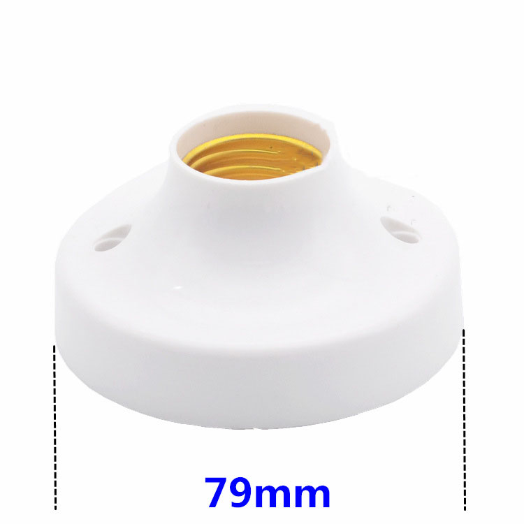 E27 Screw Base Lamp Holder Surface Mount Base Plastic Socket Lamp Holder Lighting Accessories