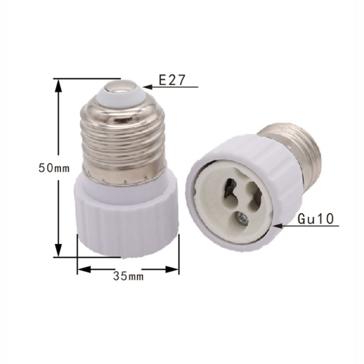 E27 to GU10 GU10 Lamp Socket E27-GU10 Conversion Lamp Holder GU10 Ceramic Lamp Holder