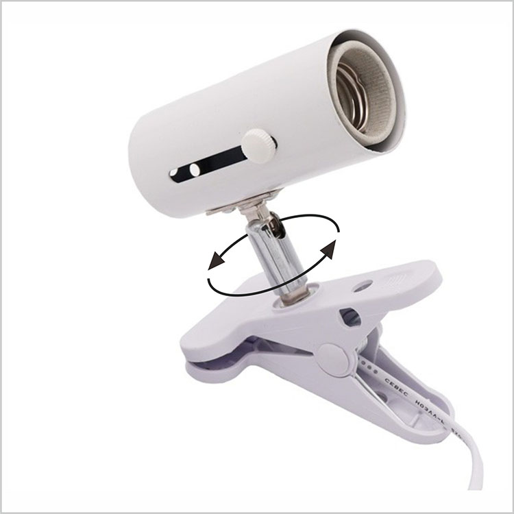 Reptile Lamp Holder Turtle Light Snake Lizard Ceramic 360 Degree Sun Lamp UVB Lamp Clip