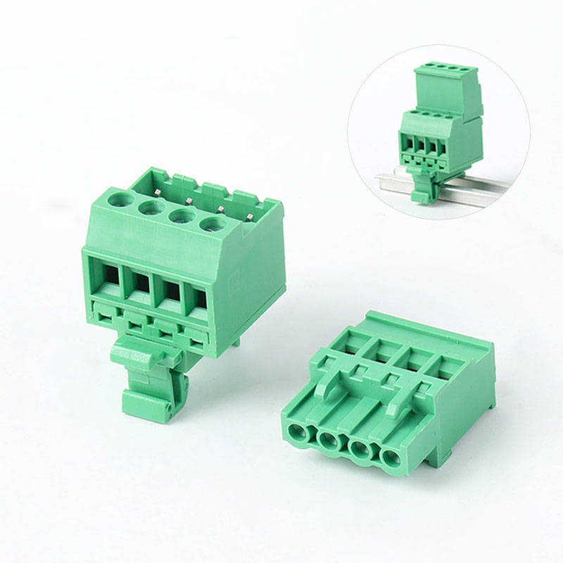 NS35 NS15 Din Rail Mounted Plug in Terminal Block 5.08mm Pitch Male And Female Electrical Control Cabinet Terminals 2EDGUVK 2EDGKA 2EDGKB