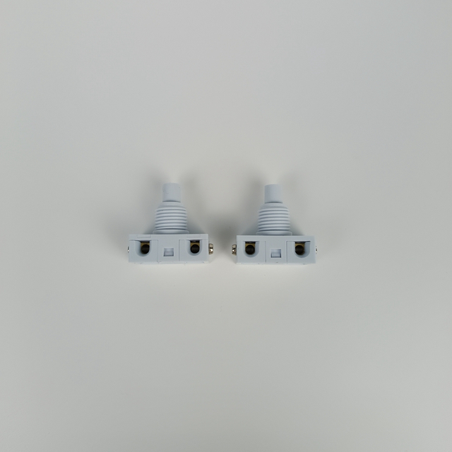 2A Screw Wiring Push Button White Color on Off Switch PBS Small Panel Mounted Switch 315A