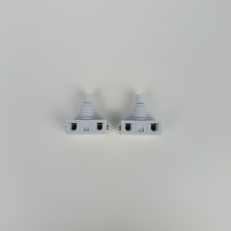 2A Screw Wiring Push Button White Color on Off Switch PBS Small Panel Mounted Switch 315A