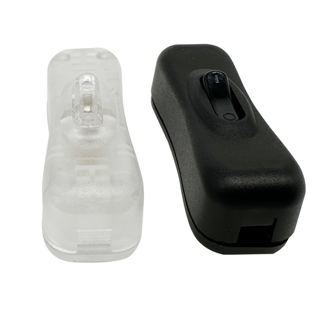 304 In-line Cord Switch | EU/US/ Certified | White/Black/Transparent | 2A 250V/120V | Single Pole On/Off