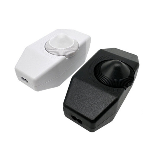 339 1A 110V UL/CCC Inline Rotary Dimmer Switch 110V Universal Dimmable for Tungsten & LED Lights