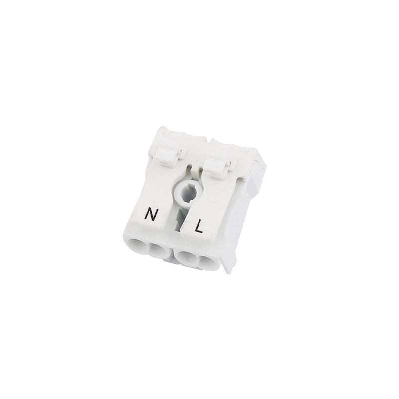 DIY 923-2B Button Press Type Screw-Free 2-Position P02 LED Lamp Quick Wiring Terminal Block