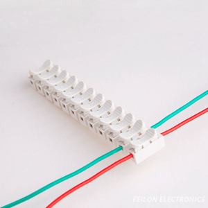 CH-12 Core Press Type Terminal Block, 12 Position Quick Connect Terminal Block, Lamp Parallel Connector, Wire Clamp