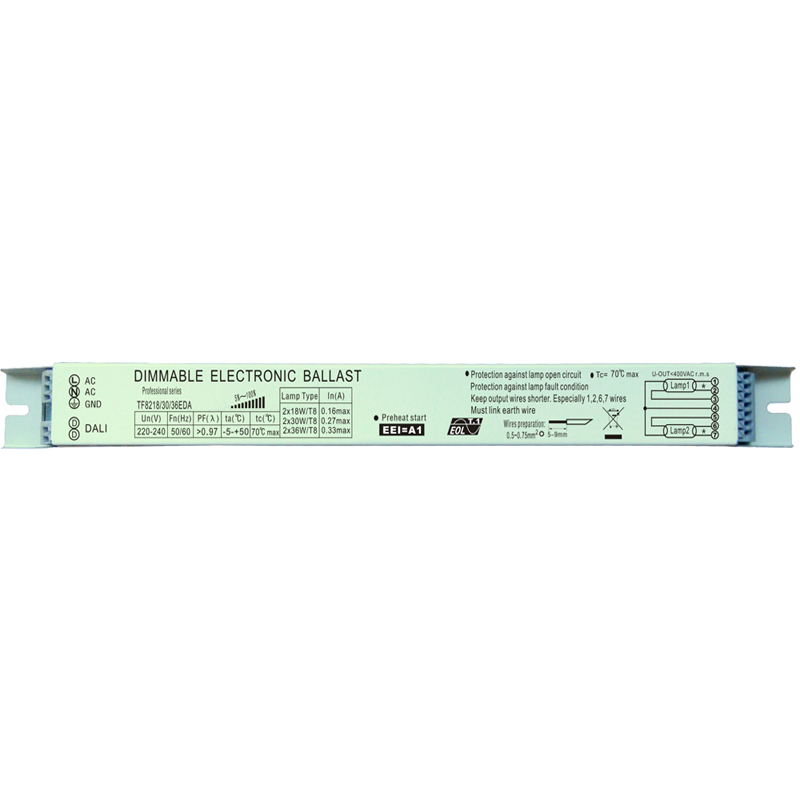 Dali Dimmable Electronic Ballast 2x18w30w36w 220-240V for Fluorescent Lamp