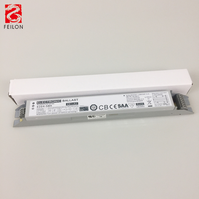 220-240V 2x54-58W Fluorescent Lamp Electronic Ballast
