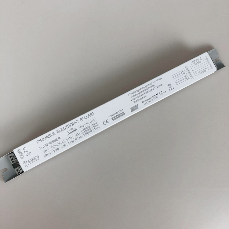 0-10V Dimming 2x58w Electronic Ballast 2x54/55/58W Universal Dimmable Ballast