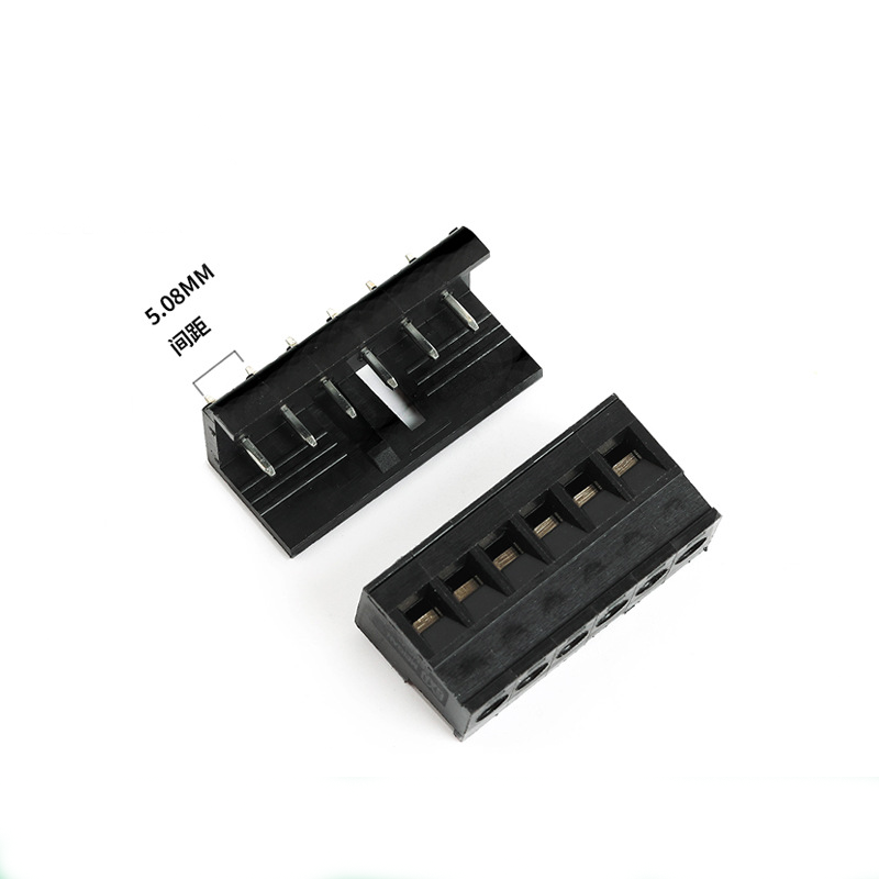 5.08mm PLC Terminal Suitable for Siemens S7-200 Terminal Block 2EDGKG Plug-in Black Terminal Block Connection 