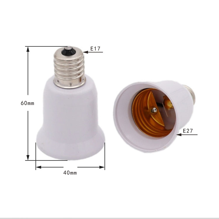 Selling E17 to E27 Conversion Lamp Holder E17-E27 Adapter Extension Lightholder Lamp Base