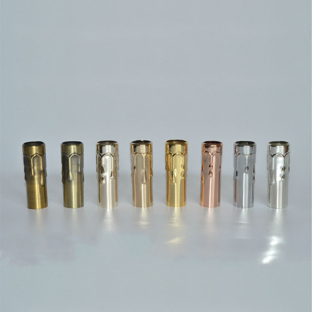 Crystal Chandelier Lamp Holder Candle Tear Pattern Water Pipe Casing Chandelier Straight Tube Lighting Fixture Accessories
