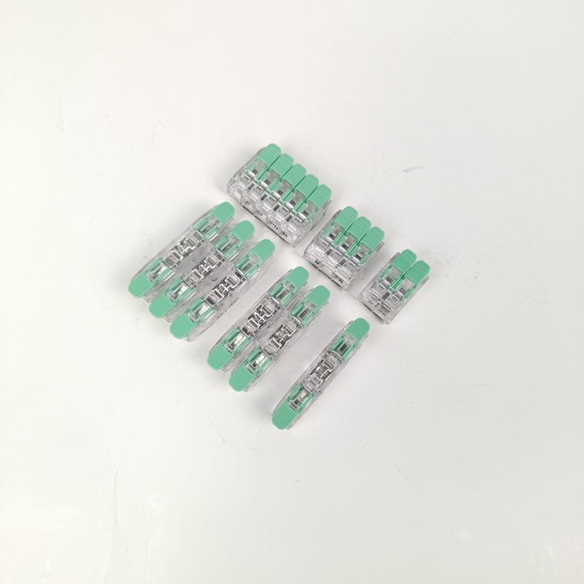 UL Listed DIY 1 in 1 Out Joint End Replace Wago 221-412 Junction Box Power Cable Fast Lever Nut Connector