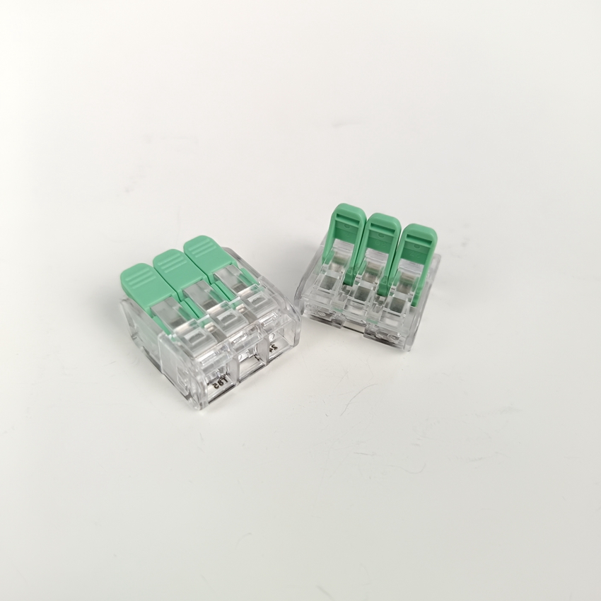 Replace Wago 1 in 2 Out Junction Box Joint Wire Connector 221-413 3 Way Reusable Lever Nut Spring Wire Connector UL Listed