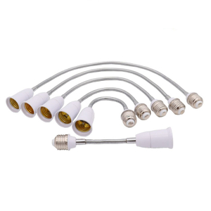 Wholesale E27-E27 Universal Lamp Holder Conversion Lamp Holder Plus Hard Hose E27 to E27
