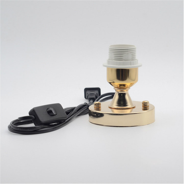 E27 Screw Base Lamp Holder LED Wire Switch Desk Lamp Lighting Accessories
