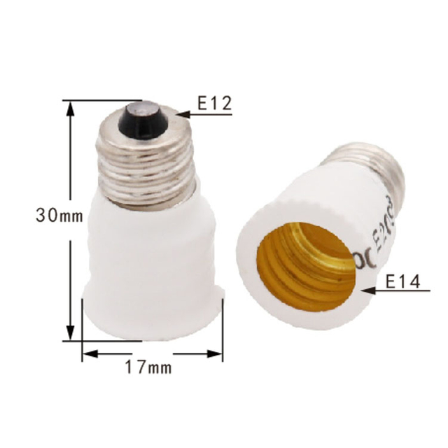 Directly Sale E12 to E14 Light Socket E12 Conversion Lamp Holder