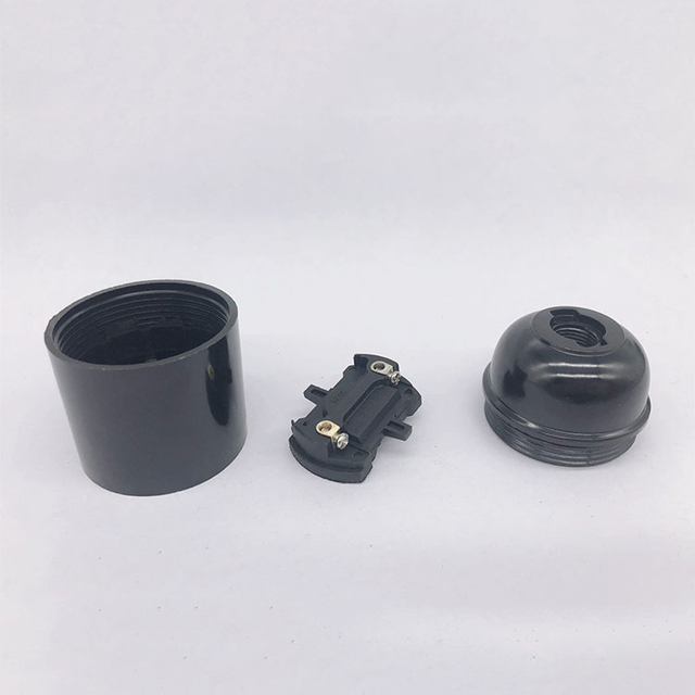 Factory Wholesale E26 Self-locking Light Body Lamp Holder Light Socket E26 Bakelite Environmental protection Lamp Base