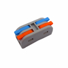 PCT-2-2M Mini Size Color Handle Quick Wiring Terminal | 4mm² Wire Connector | 2-in-2-out Design | Dedicated for Table Lamp Lighting Wiring