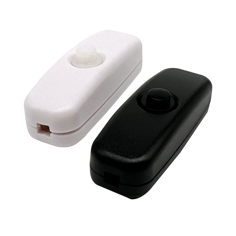 501 In-Line DC Cord Switch Table Lamps - Black & White 3NC+1NO DC Switch