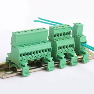 NS35 NS15 Din Rail Mounted Plug in Terminal Block 5.08mm Pitch Male And Female Electrical Control Cabinet Terminals 2EDGUVK 2EDGKA 2EDGKB