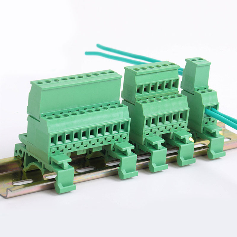 NS35 NS15 Din Rail Mounted Plug in Terminal Block 5.08mm Pitch Male And Female Electrical Control Cabinet Terminals 2EDGUVK 2EDGKA 2EDGKB