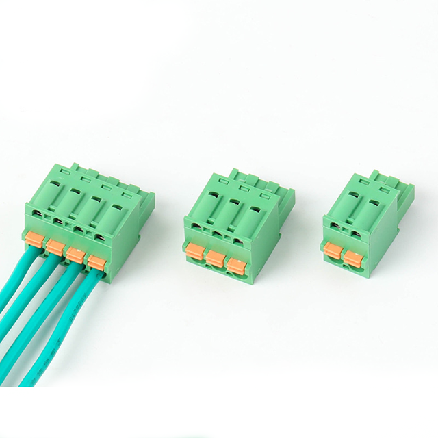 2EDGKD 5.08mm Spring-Clamp Quick-Connect Terminal Block No Soldering, No Screws, Fast Plug-In Pluggable Terminal Connector