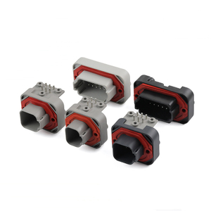 DT13 DT15-2/4/8/6/12P Waterproof Connector, PCB Straight and Curved Pin Seat Male End c