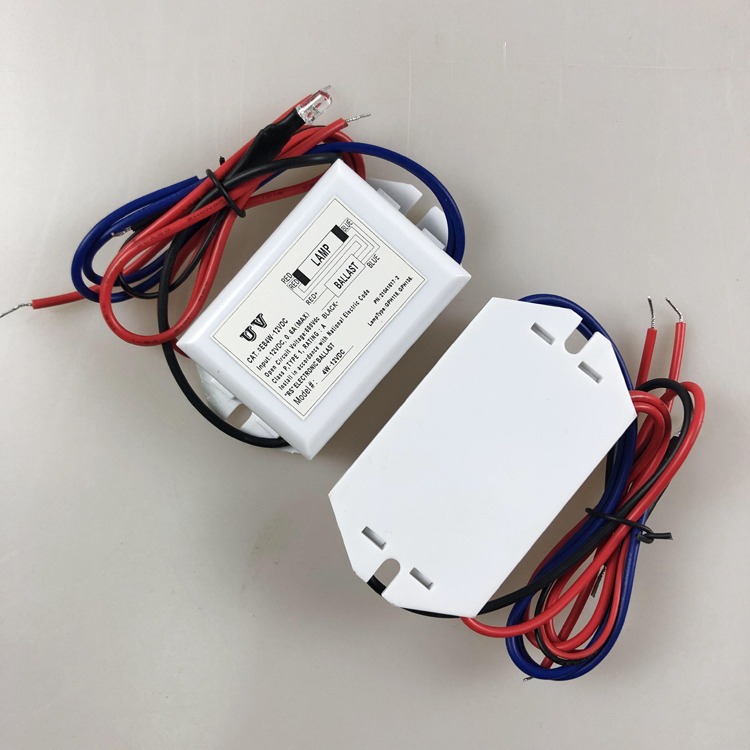 DC12V 4W uv light ballast wiring for GPH118 GPH136 12v dc uv ballast