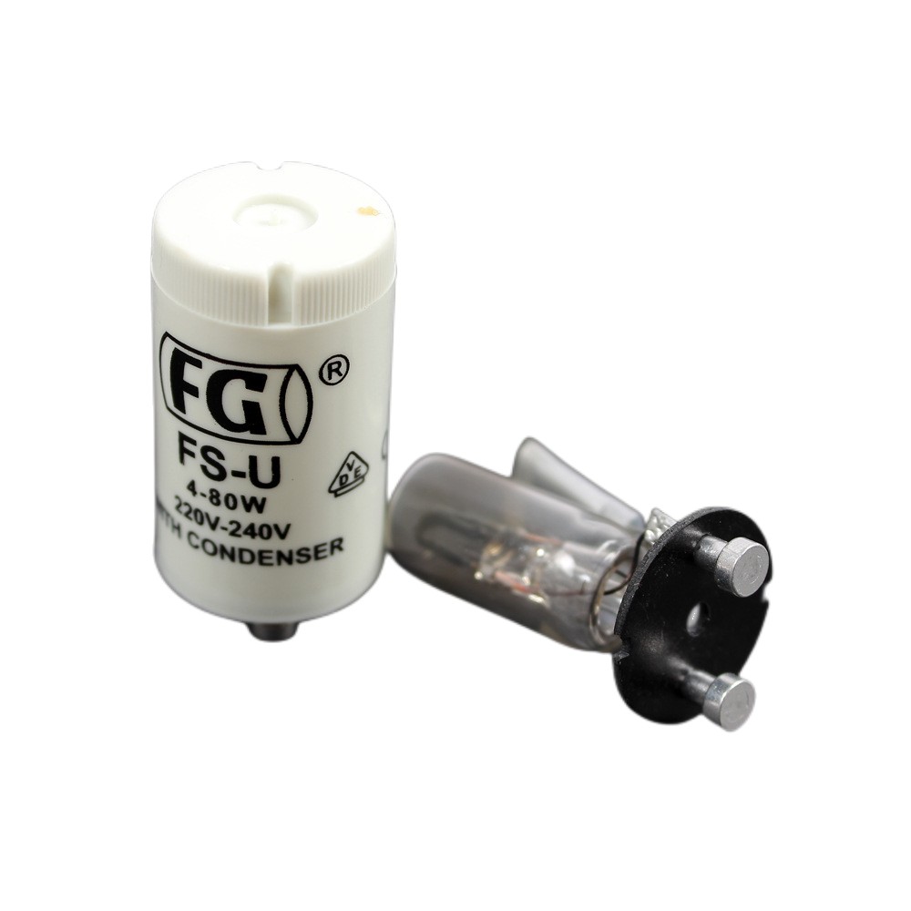 4-80w Fluorescent Starter CE Certificated 220-240V FS-U Lamp Starter with Condenser