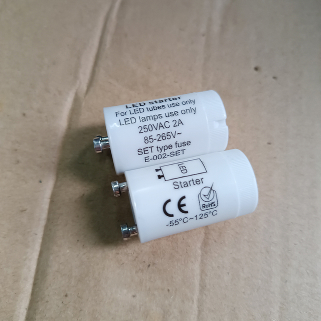 Led Starter with Fuse inside 250V 1A for T8 Led Lamp