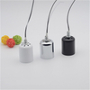 E27 Screw Lamp Holder Cooling Hole Lamp Cup with Wire Ceramic Lamp Holder Chandelier Lighting Fittings