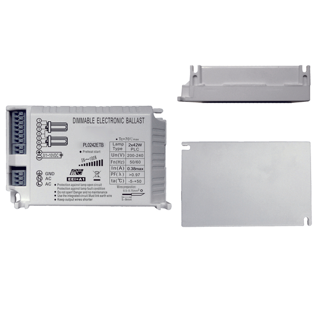 Dimmable Ballast for 2x42w Plc Fluorescent Lamp 1-10V Dimming Electronic Ballast