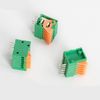141V-2.54 141R-2.54 Screwless PCB Wiring Terminal Spring Press Button Type Straight Leg Bend Foot Splicing Terminal Connector