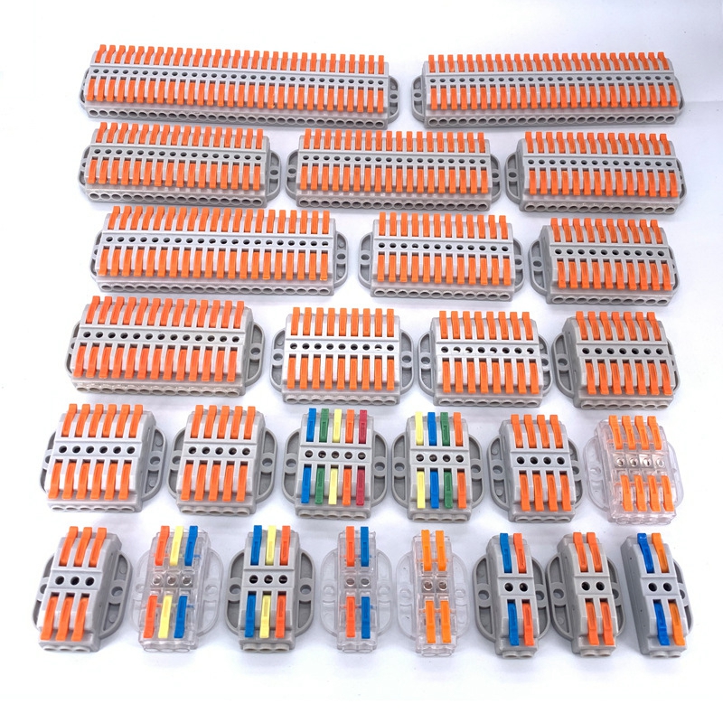Factory Quick Connect Terminal KV223 Press Type Wire Connector with Two in Two Out Soft And Hard Wires Universal Wire Connector Junction Box Connector