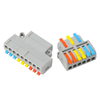 3-in-6-out 3-in-9-out DF-63 DF-93 Quick Connect Terminal with Screw Fixed Wire Connector