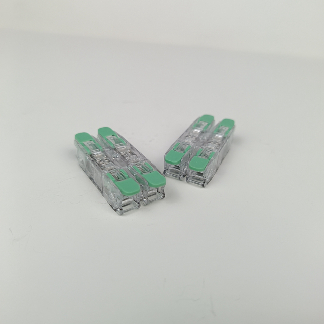 DIY 32A big current reusable lever nut UL listed fast connector 2 in 2 out 2 way wire connector