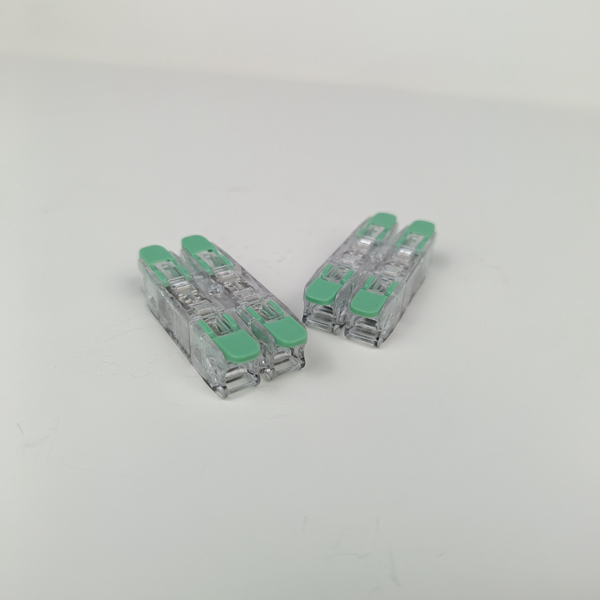 DIY 32A big current reusable lever nut UL listed fast connector 2 in 2 out 2 way wire connector