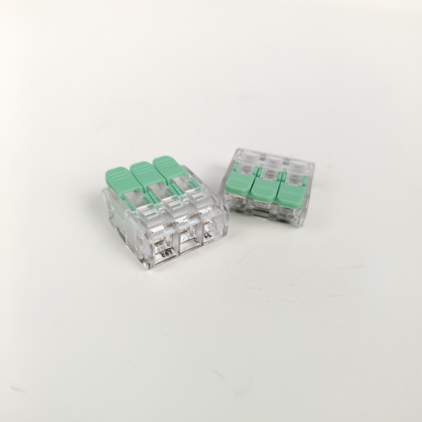 Replace Wago 1 in 2 Out Junction Box Joint Wire Connector 221-413 3 Way Reusable Lever Nut Spring Wire Connector UL Listed
