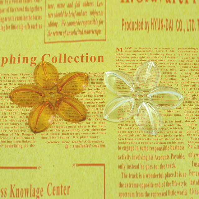 Five-Star Flower Acrylic Resin Plastic Petal Flower Crystal Flower Jewelry Lighting Lamp Fitting